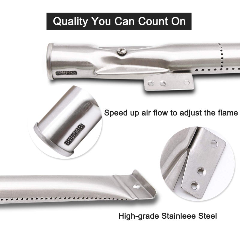 Criditpid BBQ-Element Stainless Steel Grill Burner Tubes Replacement for Nexgrill 720-0888, 720-0888N, 720-0882S, Gas Grill Pipe Burners for Kenmore, Kitchen Aid, Nexgrill 720-0830H Gas Grill.(5 Pack) - Image 3